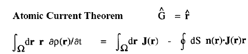 Atomic Current Theorem