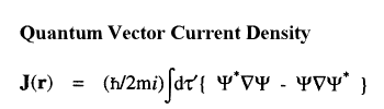 Quantum Vector Current Density