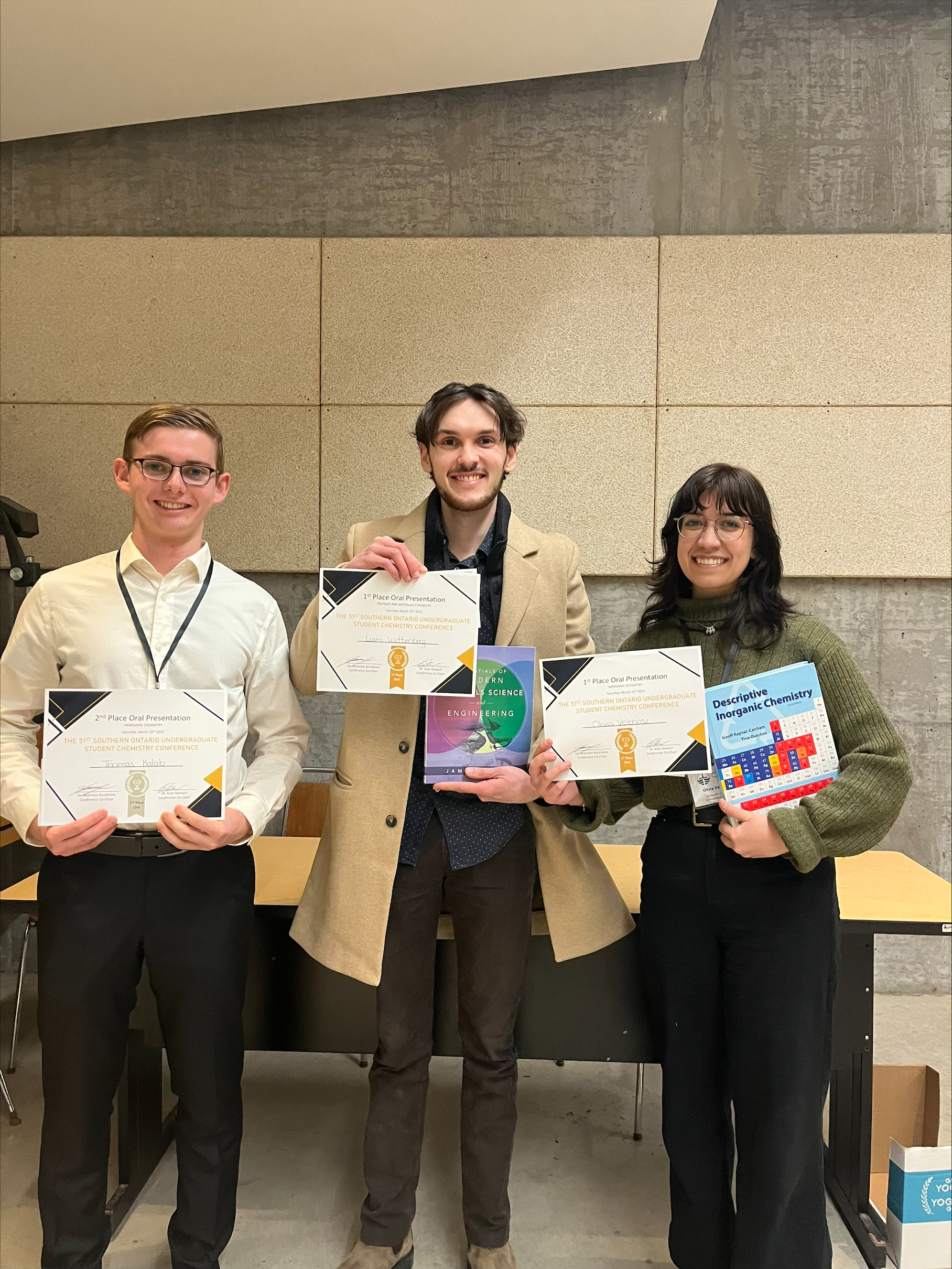 three student prize winners at SOUSCC