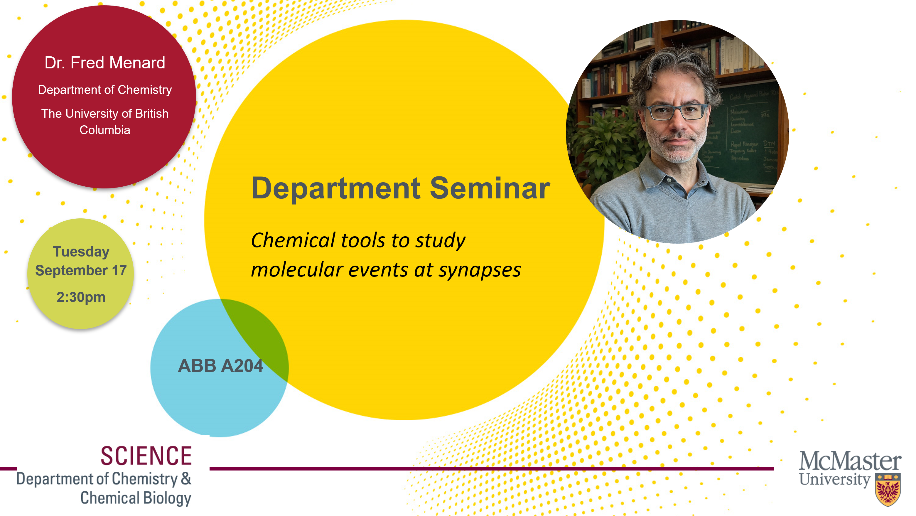 Department Seminar: Dr. Fred Menard