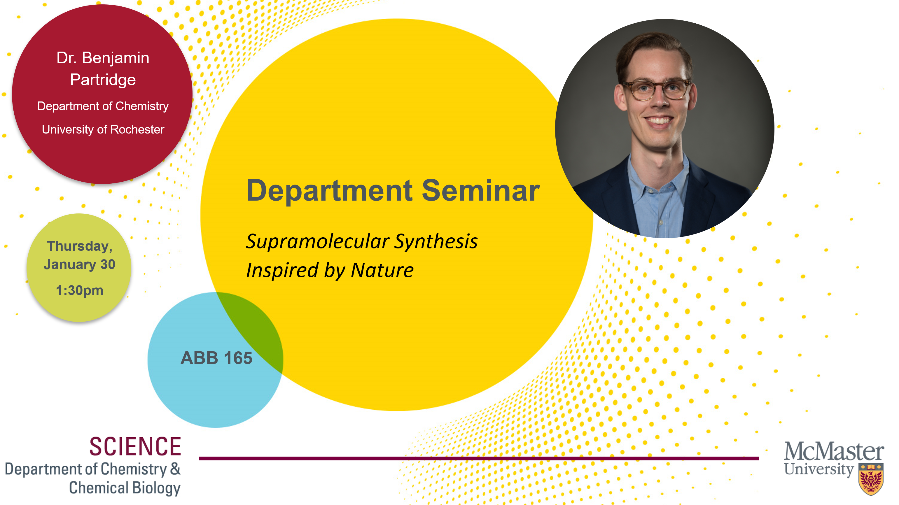 Department Seminar: Dr. Benjamin Partridge