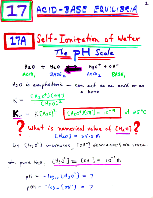 Lecture Notes: Chapter 17: Section A